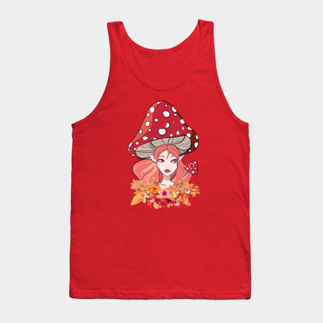 Mushroom fairy Tank Top by Mimie20